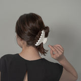 White Pearl Studs Hair Clip