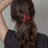 Rose Red Heart Clip
