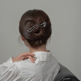 Wave Silver Hair Clip