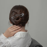 Wave Silver Hair Clip