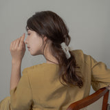 Milky White Gloss Hair Clip