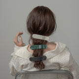 Slate Black Gloss Bar Hair Clip