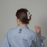 Stone Gray Gloss Hair Clip