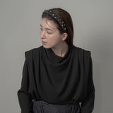 Slender Headband Black Rainbow