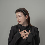 Slender Headband Black Gold 