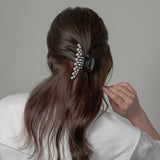 Black Pearl Studs Hair Clip
