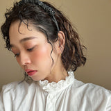 Gather Headband Grey Dot