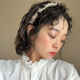 Rich Gather Headband Beige Dot