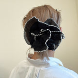 Baby Frills Scrunchie Black White