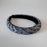 Slender Headband Snake Denim Red Heart