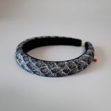 Slender Headband Snake Denim Red Heart