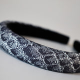 Slender Headband Snake Denim Red Heart