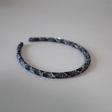 Tight Headband Snake Denim Pearl