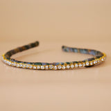 Narrow Headband Green Gold