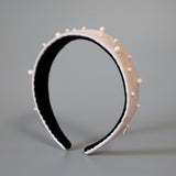 Thin Headband Pink Dot Pearl