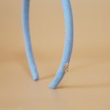 Tight Headband Blue Denim