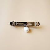 Silver Pearl Barrette