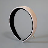 Thin Headband Pink Dot Silver Studs