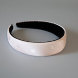 Thin Headband Pink Dot Silver Studs