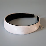 Thin Headband Pink Dot Silver Studs