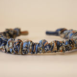 Gather Headband Brown Navy No Studs
