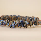 Gather Headband Brown Navy No Studs