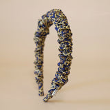 Gather Headband Gold Navy No Studs
