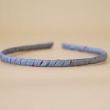 Tight Headband Lt.Grey Hide Dot No Studs