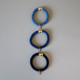 Daily Hair Pony Set Blue（3pcs）