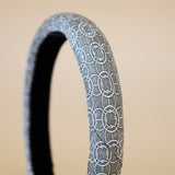 Slender Headband Silver White