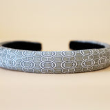 Slender Headband Silver White