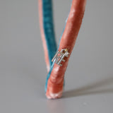 2 Tone Velvet Headband Pink