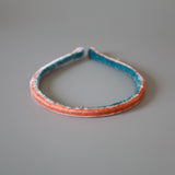 2 Tone Velvet Headband Pink