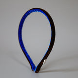 2 Tone Velvet Headband Brown
