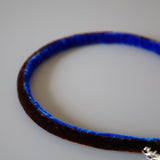 2 Tone Velvet Headband Brown