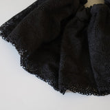 Big Frills Lace Scrunchie Black