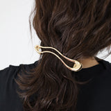 Wave Gold Hair Clip