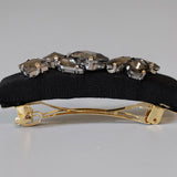 Silk Black Barrette Black Studs