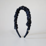 Gather Headband Navy Dot