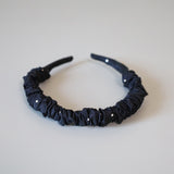 Gather Headband Navy Dot