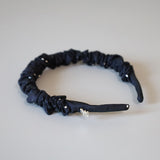 Gather Headband Navy Dot