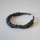 Gather Headband Grey Dot