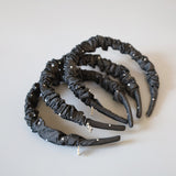 Gather Headband Grey Dot