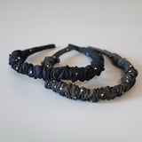 Gather Headband Grey Dot