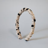 Rich Gather Headband Beige Dot