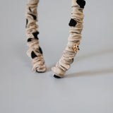 Rich Gather Headband Beige Dot