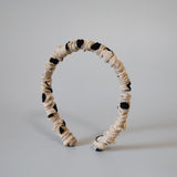 Rich Gather Headband Beige Dot