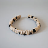 Rich Gather Headband Beige Dot