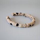 Rich Gather Headband Beige Dot