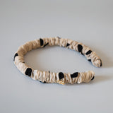 Rich Gather Headband Beige Dot